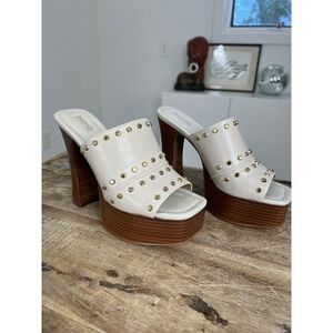 Michael Kors Studded Platform Mules Size 7